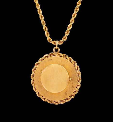 14K YELLOW GOLD MEMENTO PENDANT