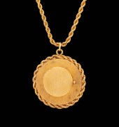 14K YELLOW GOLD MEMENTO PENDAN