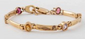 14K YELLOW GOLD MULTI-COLORED