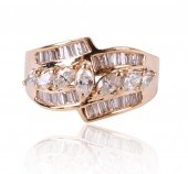 14K YELLOW GOLD MULTI-STONE DI