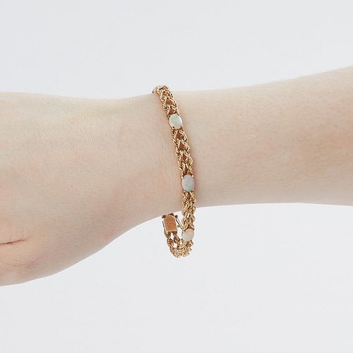 14K YELLOW GOLD & OPAL