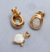 14K YELLOW GOLD OPAL &AMP; DIA