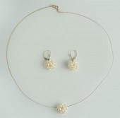 14K YELLOW GOLD PEARL CLUSTER