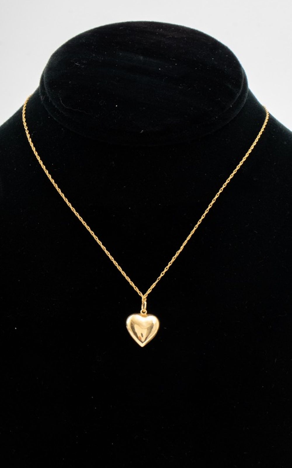 14K YELLOW GOLD PUFF HEART