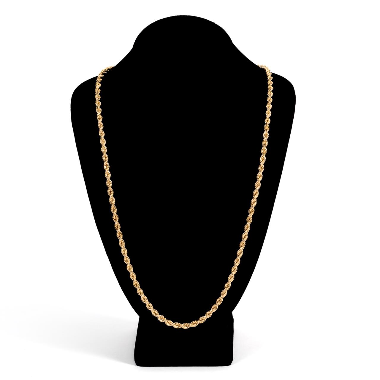 14K YELLOW GOLD ROPE CHAIN