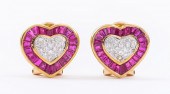 14K YELLOW GOLD RUBY & DIAMOND
