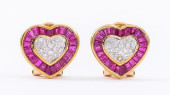 14K YELLOW GOLD RUBY &AMP; DIA