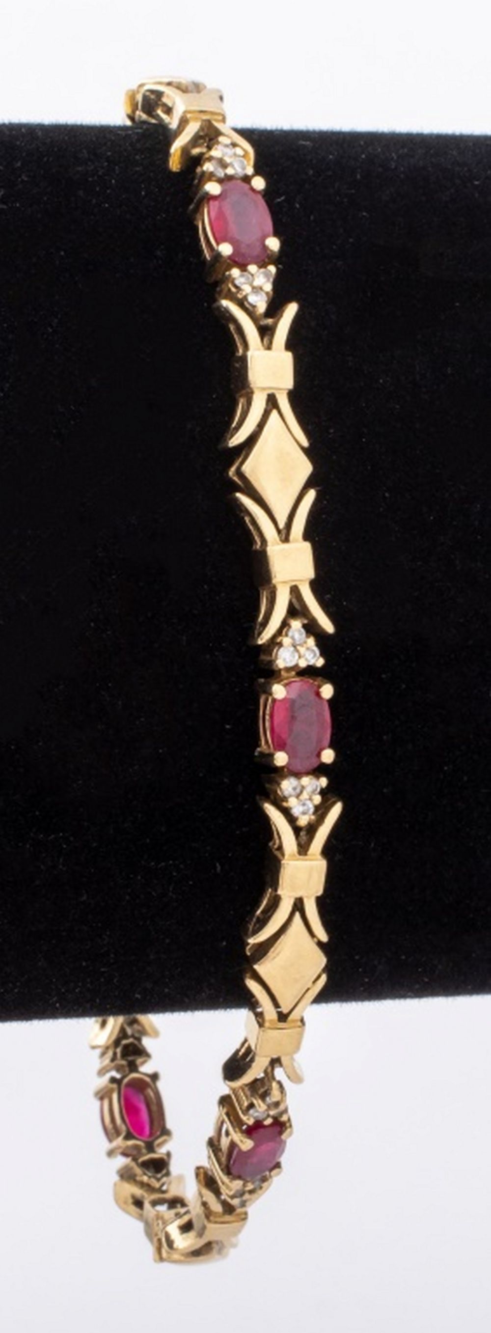 14K YELLOW GOLD RUBY DIAMOND