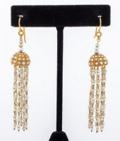 14K YELLOW GOLD SEED PEARL BRI