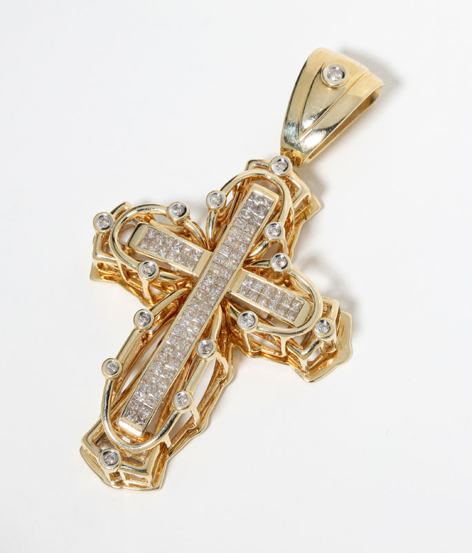 14K yellow gold set with 15