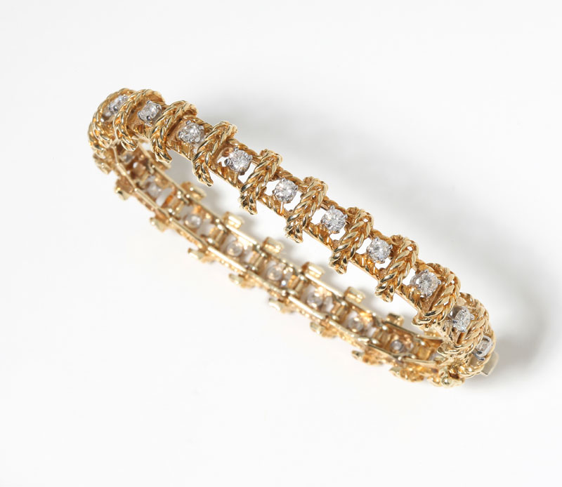 14K yellow gold set with 22