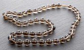 14K YELLOW GOLD & SMOKY QUARTZ