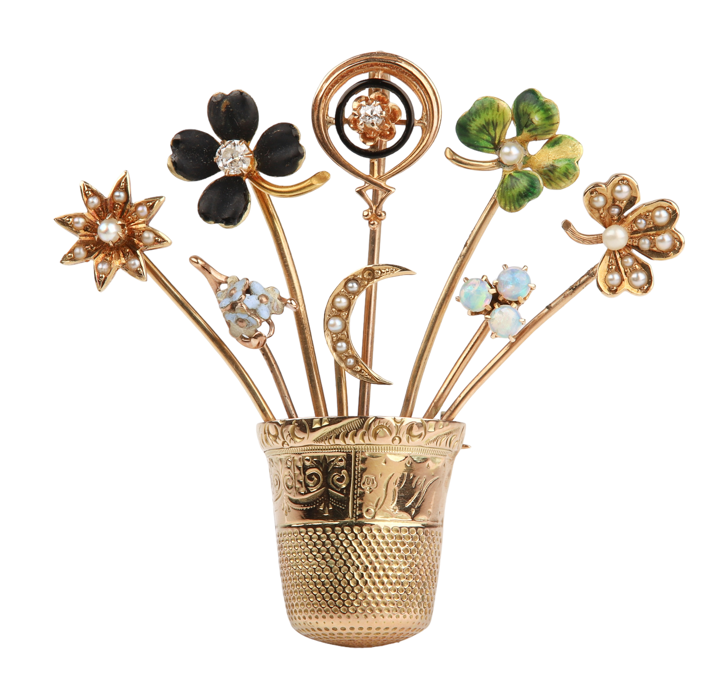 14K Yellow gold stickpin
