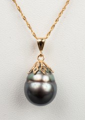 14K YELLOW GOLD TAHITIAN BAROQ