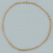 14K YELLOW GOLD TEXTURED CABLE