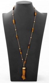 14K YELLOW GOLD TIGERS EYE FIG