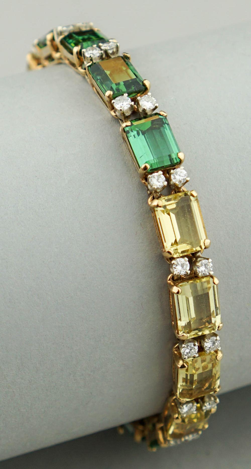 14K YELLOW GOLD, TOURMALINE,