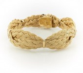 14K YELLOW GOLD TRIPLE BRAID B