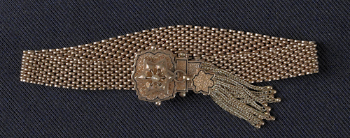 14K yellow gold Victorian mesh