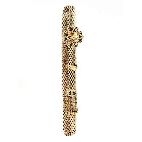 14K YELLOW GOLD VICTORIAN SLIDE