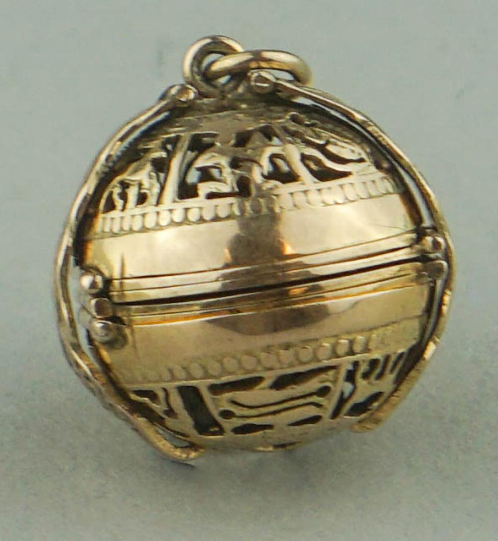 14K YELLOW GOLD ZODIAC BALL PHOTO