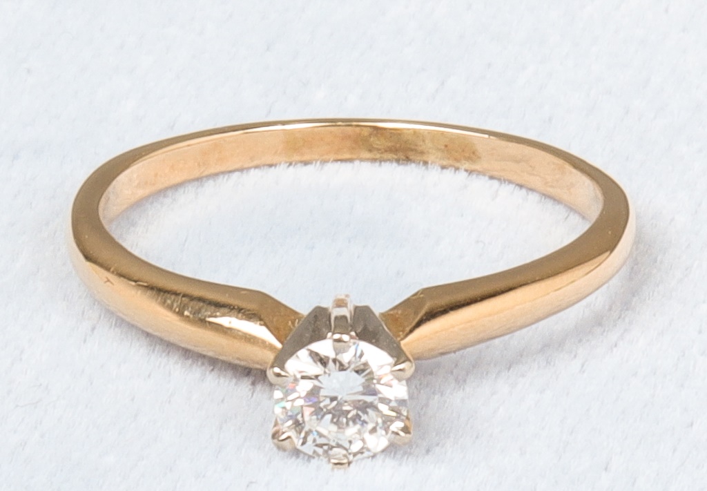 14K YELLOW & WHITE GOLD DIAMOND