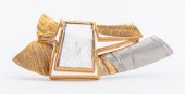 14K YELLOW & WHITE GOLD RUTILA