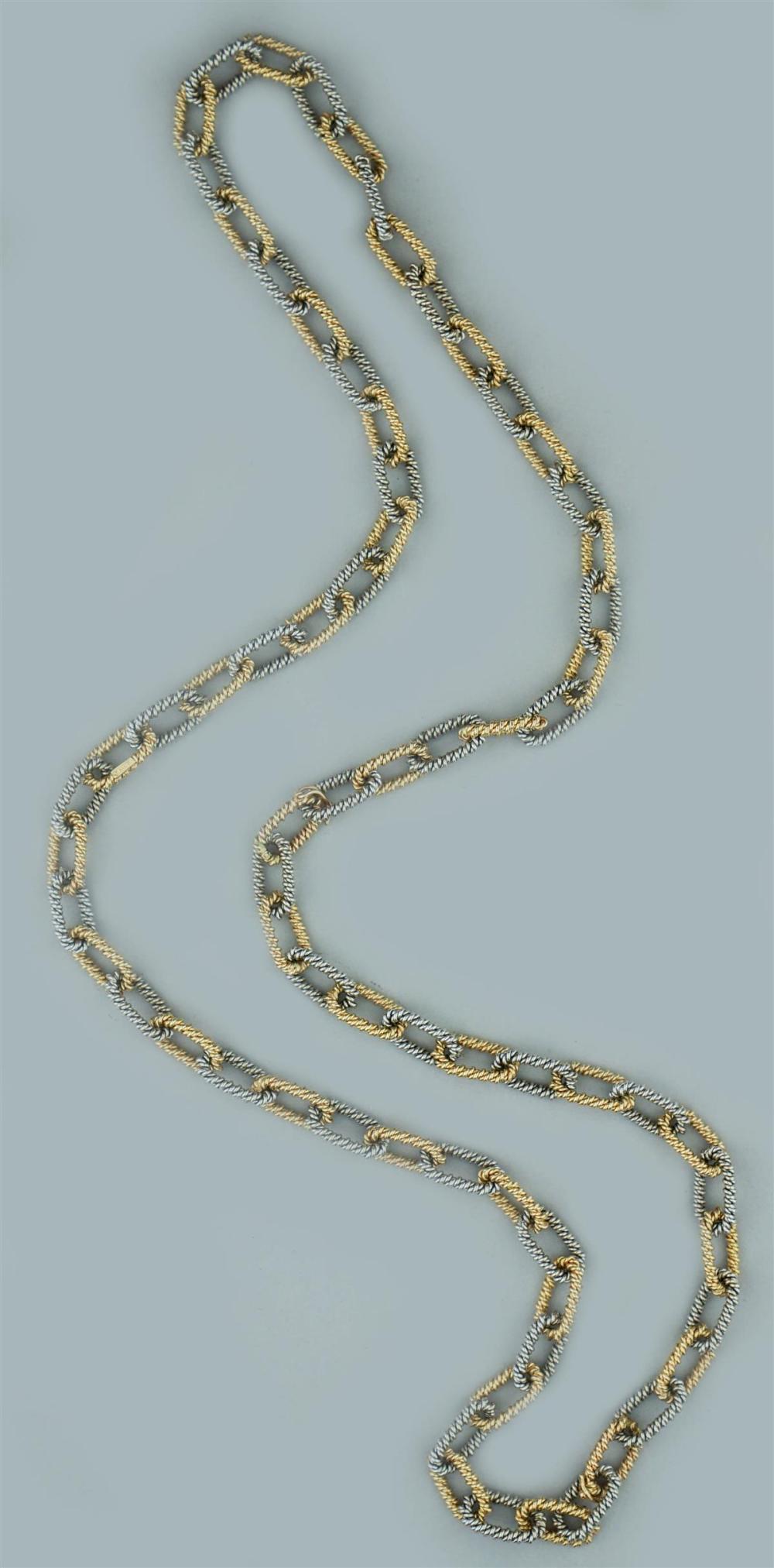 14K YELLOW/WHITE GOLD 30 INCH