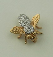 14K YELLOW/WHITE GOLD DIAMOND