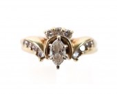 14K YG 0.5CTW DIAMOND WEDDING