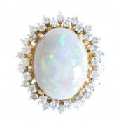 14K YG 17.50 CTW AUSTRALIAN OP
