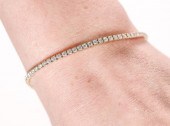14K YG 2 CTW VS1 DIAMOND TENNI