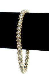 14K YG & 4.0CTW DIAMOND TENNIS