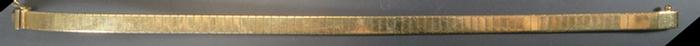 14K YG bracelet, 7 1/4", 7.3