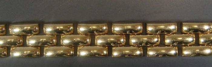 14K YG choker necklace, 17", 40.4