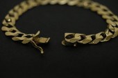 14K YG CUBAN LINK BRACELET8"/2