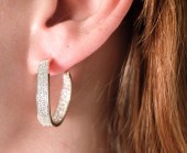 14K YG DIAMOND MOBIUS STRIP HO