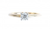 14K YG DIAMOND SOLITAIRE ENGAG