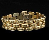 14K YG FLEXIBLE LINK 7" BRACEL