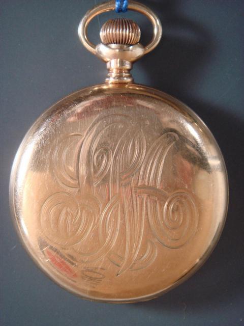 14K YG HC 15j Elgin pocket watch,