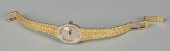 14K YG LADY'S DIAMOND WRISTWAT