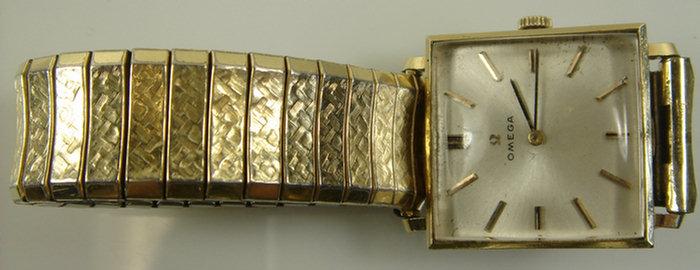 14K YG Omega man's wristwatch, 17