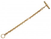 14K YG OVAL ROLO LINK TOGGLE B