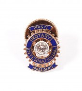 14K YG ROTARY PIN W/DIAMOND14K