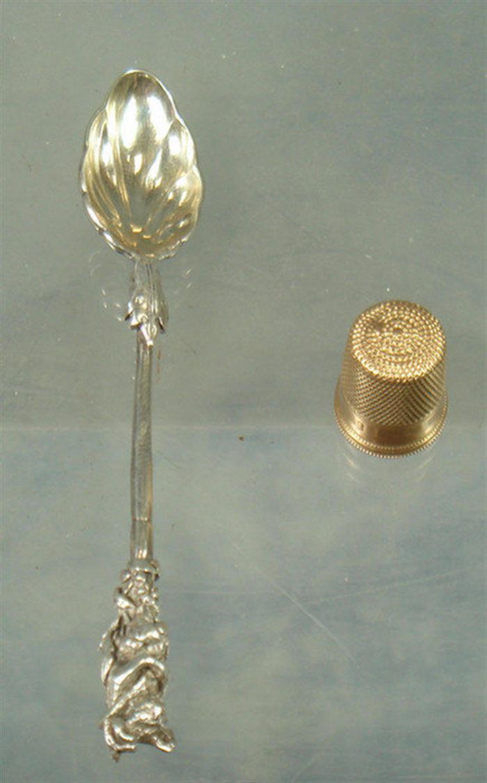 14K YG thimble, 2.4 dwt, 