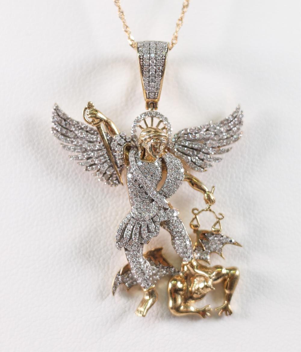 14K/10K YG ARCHANGEL SAINT
