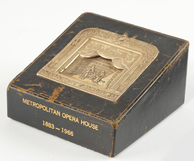 14KT Bas Relief Met Opera House