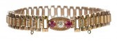 14KT. BRACELETfancy link chain
