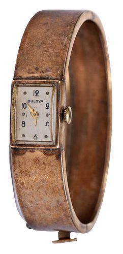 14KT. BULOVA BRACELET WATCHbangle