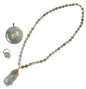 14KT. COLLECTION OF JADE JEWEL